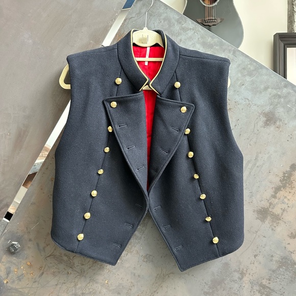 Free People Jackets & Blazers - Free People Cropped Military Vest